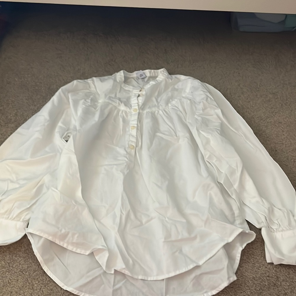 white button down shirt/ blouse